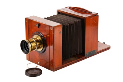 Lot 132 - An Unmarked Wet Plate Mahogany and Brass...