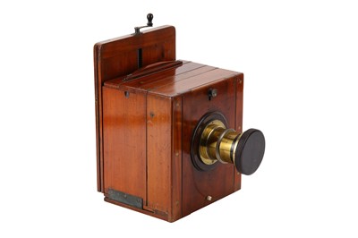 Lot 132 - An Unmarked Wet Plate Mahogany and Brass...