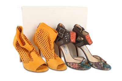 Lot 31 - Two Pairs of Jimmy Choo Heels, to include a...