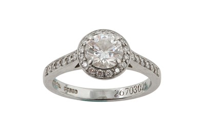 Lot 155 - A diamond cluster ring, by Tiffany & Co. The...