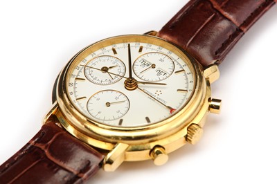 Lot 4 - ETERNA. A MENS 18K YELLOW GOLD AUTOMATIC...