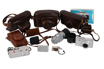 Lot 38 - Leica Cameras and Accessories including, a...