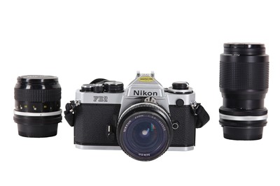 Lot 52 - A Nikon FE2 SLR Camera Outfit Serial No:...