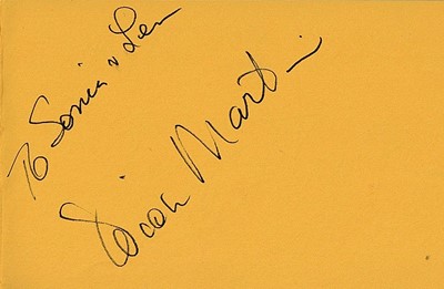 Lot 38 - Autograph Album.- Incl. Dean Martin Autograph...