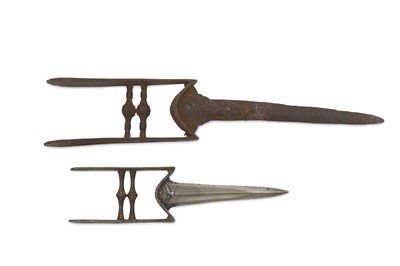 Lot 36 - Two Indian katar punch daggers. One from the...