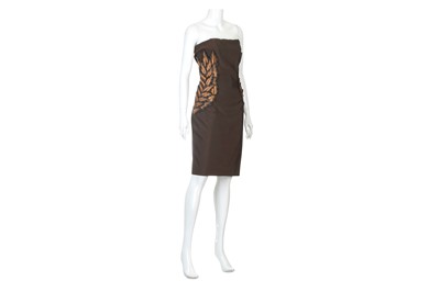 Lot 89 - Alexander McQueen for Givenchy Couture Brown...