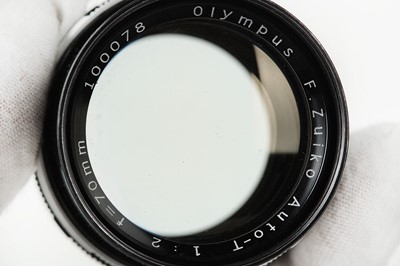 Lot 18 - Olympus 70mm f/2 F. Zuiko Auto-T Lens Serial...
