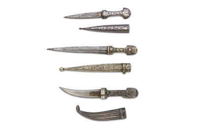 Lot 38 - Two Caucasian kindjal daggers, probably for...