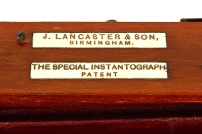 Lot 124 - A J. Lancaster Half Plate Special...