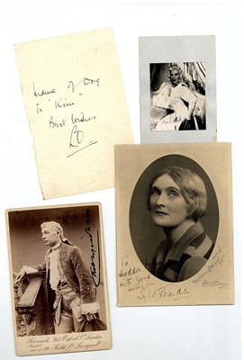 Lot 53 - Autograph Collection.- Early Film and Theatre...