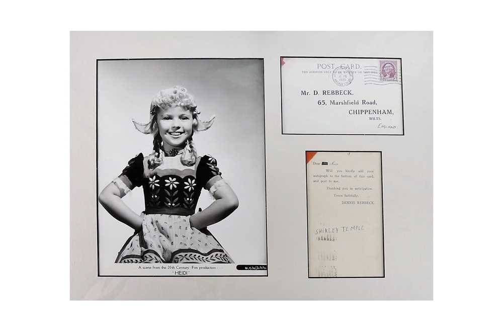 Lot 92 - Temple (Shirley) Ink autograph ('Shirley...