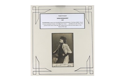 Lot 74 - Bernhardt (Sarah) Black and white promotional...