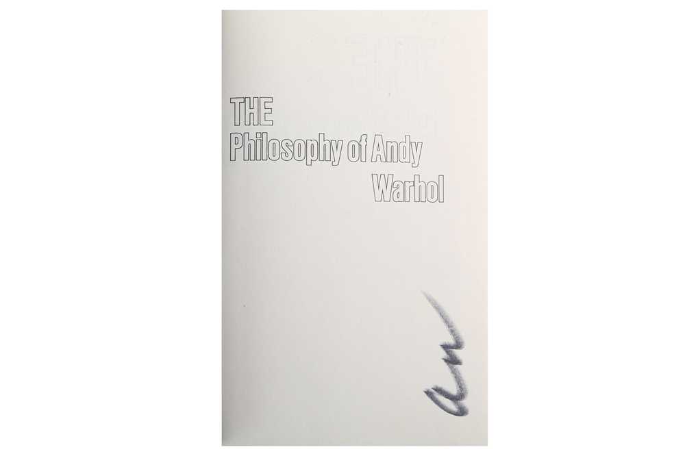 Lot 441 - Warhol (Andy) The Philosophy Of Andy Warhol