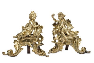 Lot 107 - A PAIR OF 19TH CENTURY FRENCH ROCOCO STYLE...