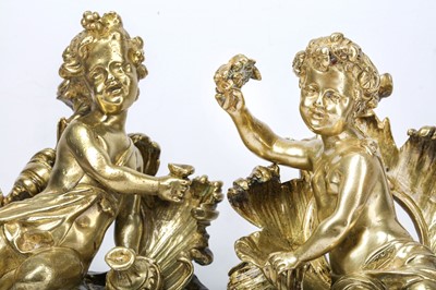 Lot 107 - A PAIR OF 19TH CENTURY FRENCH ROCOCO STYLE...