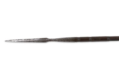 Lot 51 - An African ceremonial double-ended spear, with...