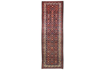 Lot 37 - AN UNUSUAL ANTIQUE SHAHSAVAN NARROW KELLEH,...