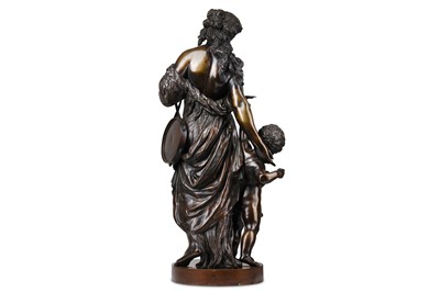 Lot 163 - A LARGE 19TH CENTURY FRENCH BRONZE FIGURE OF A...