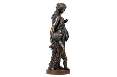 Lot 163 - A LARGE 19TH CENTURY FRENCH BRONZE FIGURE OF A...