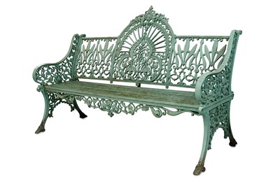 Lot 296 - A Victorian Coalbrookdale cast iron garden...