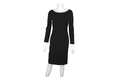 Lot 77 - Prada Black and White Dress, black long sleeve...