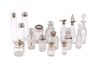 Lot 9 - A collection of scent bottles, dressing table...