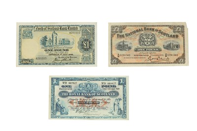 Lot 171 - A collection of banknotes contained in a...