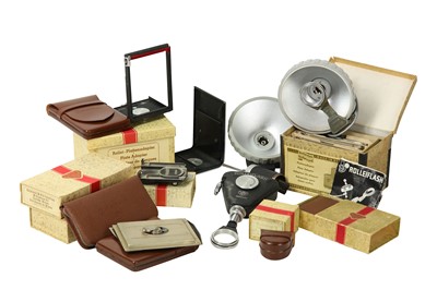 Lot 76 - A Large Collection of Rolleiflex Accessories...