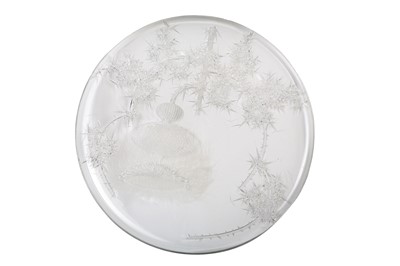 Lot 56 - A large Mappin & Webb cut glass charger cut...