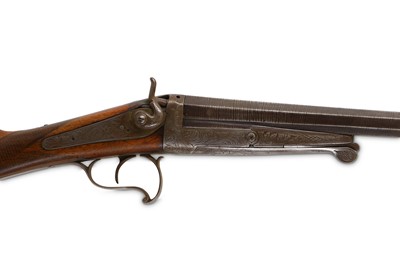 Lot 217 - A deactivated 12 bore Belgian hammer shotgun,...