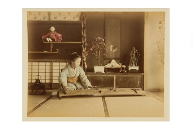 Lot 153 - Japanese Hand Coloured Albumen Photographs A...