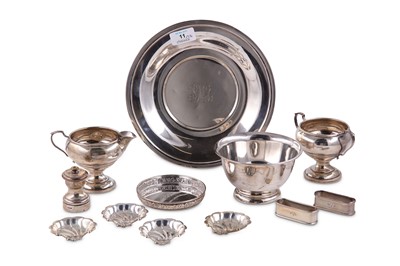 Lot 11 - A collection of American sterling silver items,...