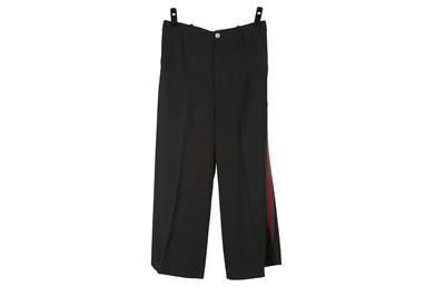 Lot 89 - Gucci Black Wide Leg High Waisted Trousers, c....