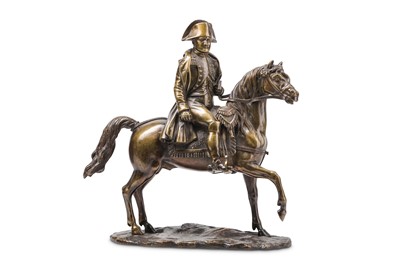 Lot 188 - AN EARLY 19TH CENTURY BRONZE EQUESTRIAN MODEL...