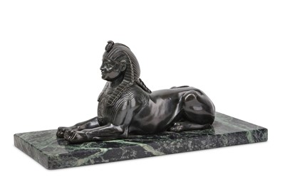 Lot 201 - A LATE 19TH CENTURY PATINATED SPELTER MODEL OF...