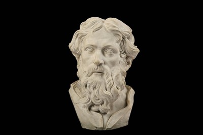 Lot 236 - AN EARLY 19TH CENTURY FRENCH CLAY HEAD OF ST...