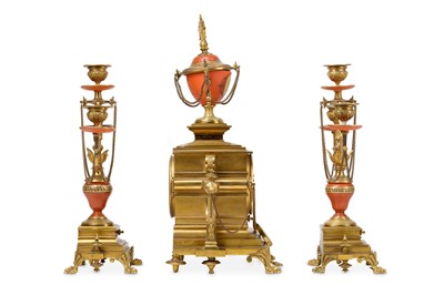 Lot 94 - A LATE 19TH CENTURY FRENCH GILT BRONZE AND...