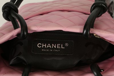 Lot 168 - Chanel Pink and Black Mini Cambon Tote, c....