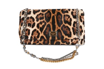Lot 165 - Dolce and Gabbana Leopard Print Charles Bag,...