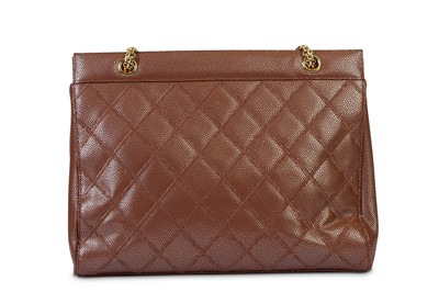 Lot 108 - Chanel Iridescent Brown Caviar Handbag, gilt...