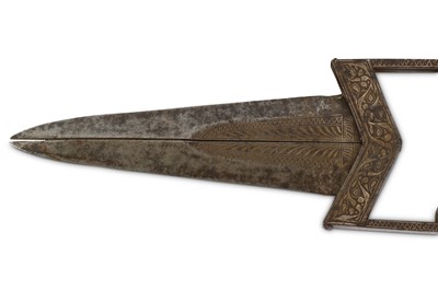 Lot 23 - A 19th century Indian scissors katar dagger....