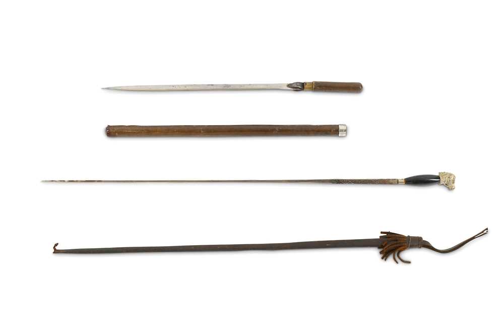 Lot 139 - Two swagger stick type sword (dagger) sticks....