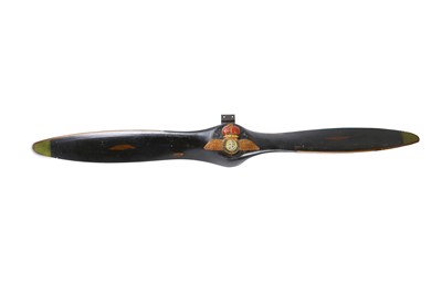 Lot 184 - A French aircraft propeller made of wood, with...