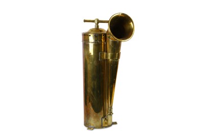 Lot 188 - A Royal Navy manually-operated ship fog horn,...