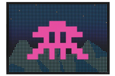 Lot 696 - Invader (French) 'L.E.D.'  2017  Six colour...