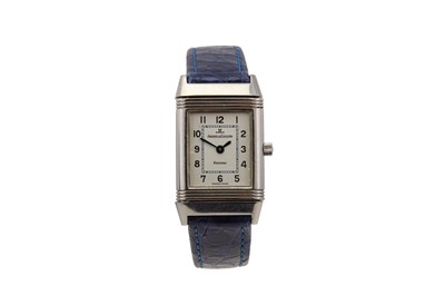 Lot 39 - JAEGER LECOULTRE. A LADIES STAINLESS STEEL...
