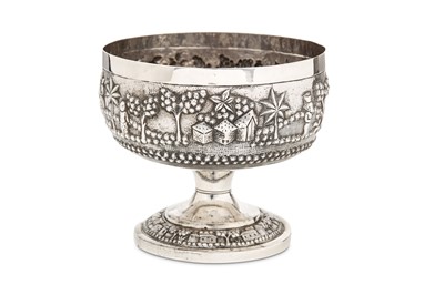 Lot 87 - An early 20th century Anglo – Indian unmarked silver footed bowl, Calcutta circa 1920