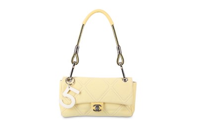 Lot 141 - Chanel Yellow Canvas Shoulder Bag, c. 2004-05,...