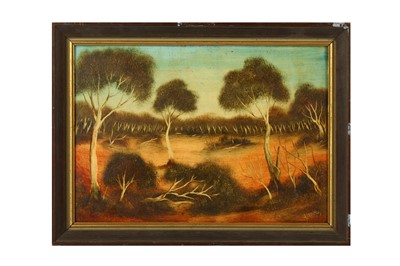 Lot 293 - JIM PEAKE (AUSTRALIAN) Australian outback ...