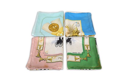 Lot 151 - Four Vintage Hermes Scarves, to include two...